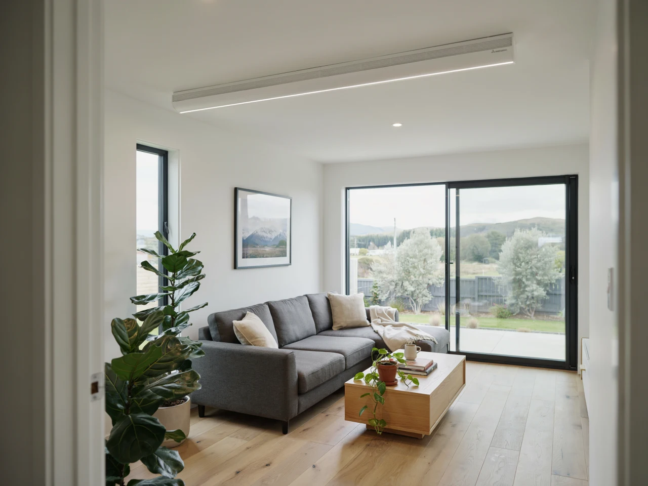 Ducted heat pump in Invercargill living room
