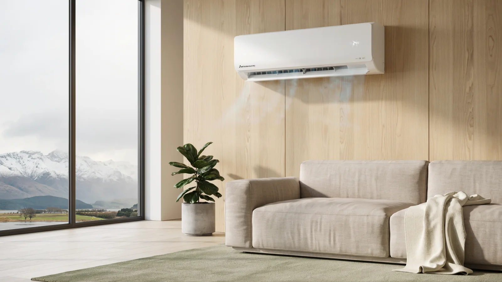 Heat pump installation in a modern Invercargill home