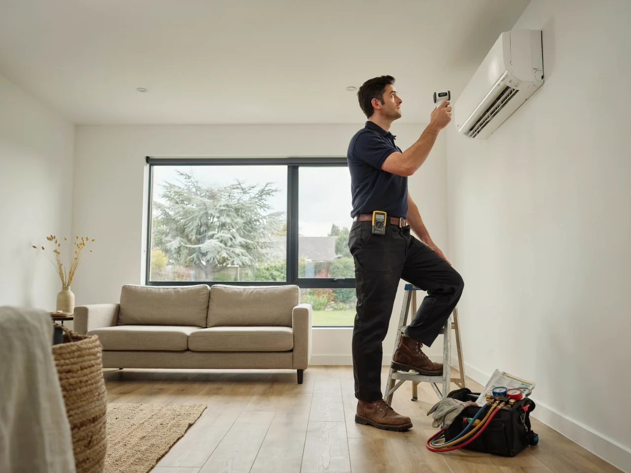 Heat pump installation in a Invercargill home